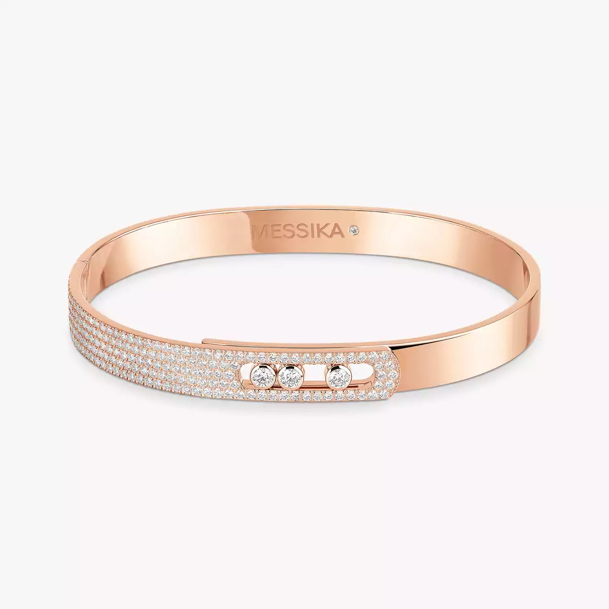 Bracelet Messika Bangle Move Noa Semi Pavé  - Vue 2
