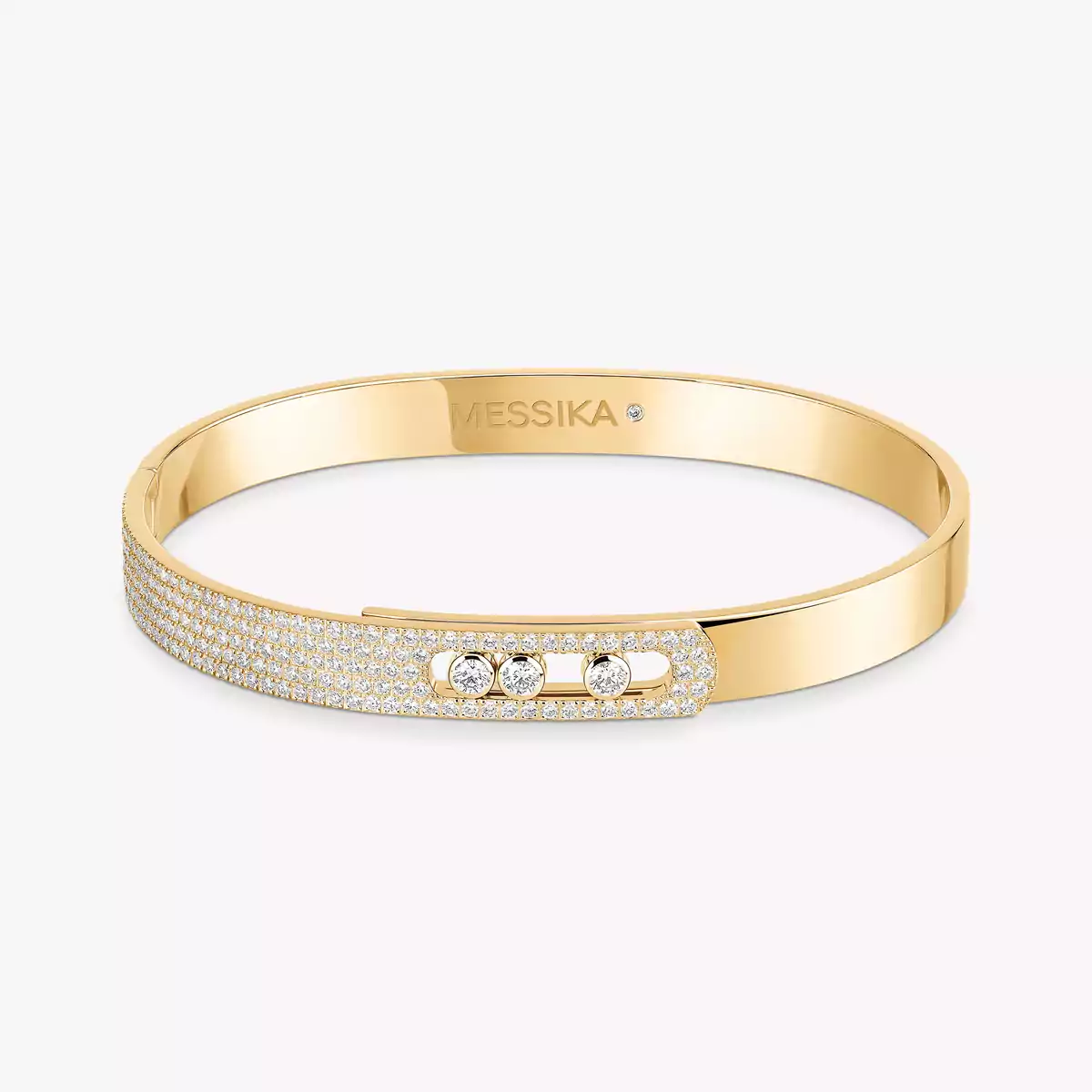 Bracelet Messika Bangle Move Noa Semi Pavé  - Vue 3